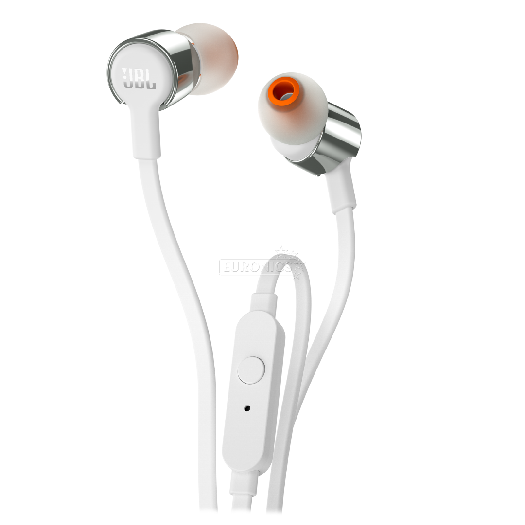 Slušalice jbl t210 gray (sive, sa univerzalnim kontrolama i mikrofonom)