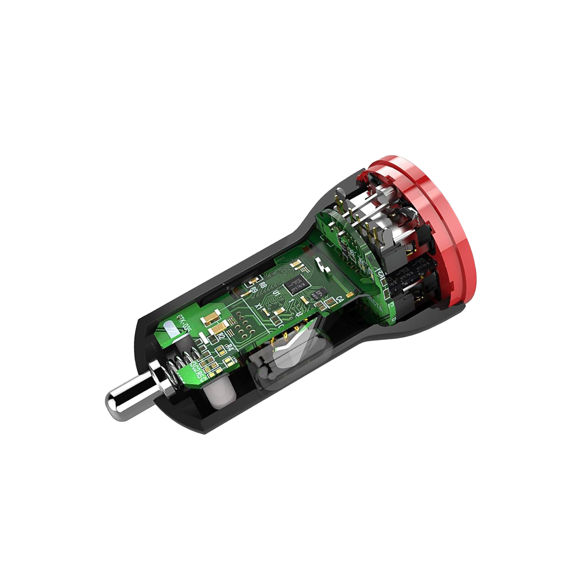 Wewo c-11 auto punjač 2xusb 2.4a + type-c usb cable (crni)