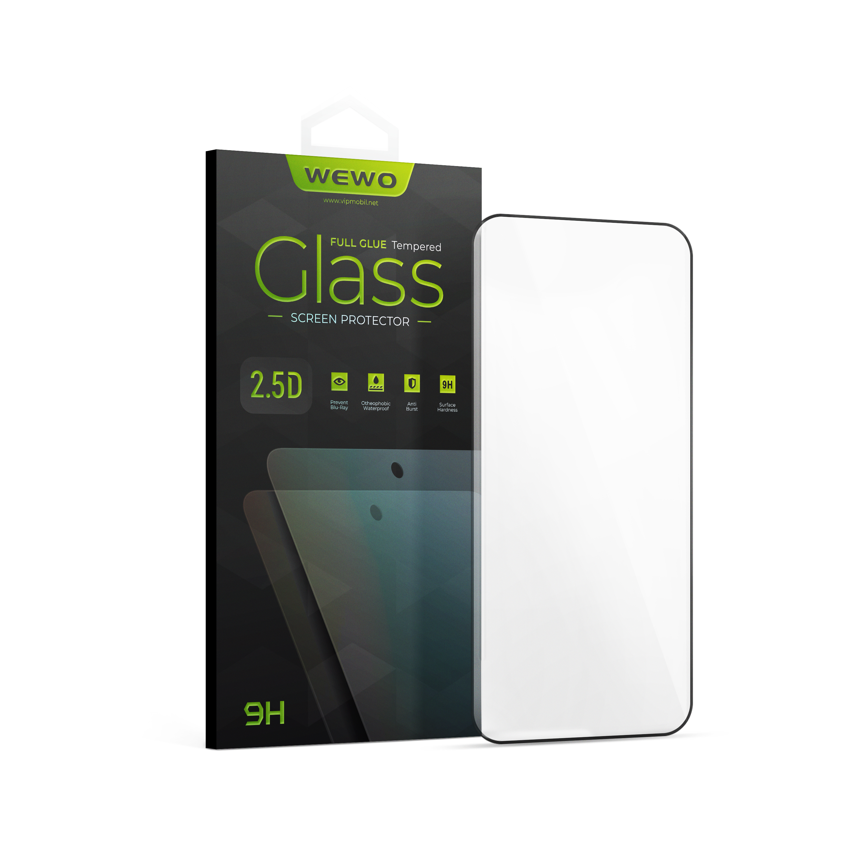 Nalepnica Display-a Glass 2.5D FULL GLUE Honor 600 Lite (black)