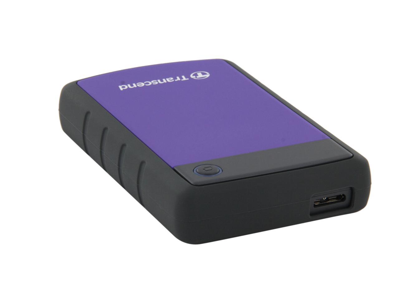 Transcend ts1tsj25h3p eksterni hard disk hdd 1tb, usb3.0, 2.5", 216gr, black purple