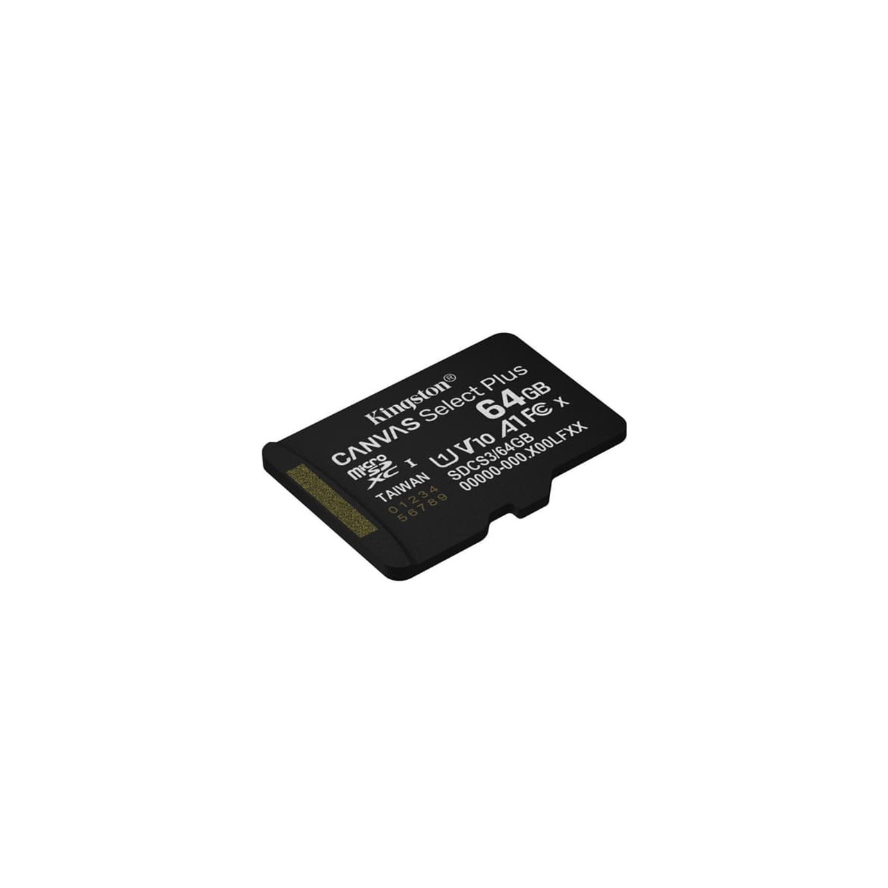 Kingston micro sd 64gb canvas select plus class 10 uhs-i u1 v10 a1, read up to 100mb/s