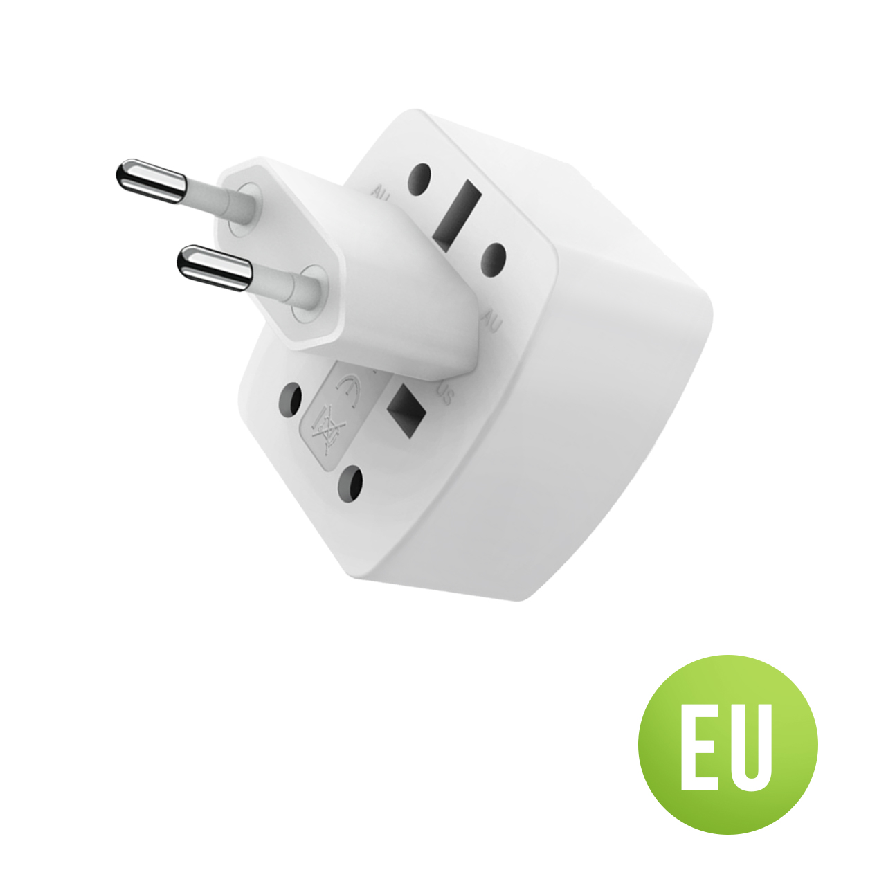 Wewo w4 univerzalni adapter 100-250v 6a usa/uk/aus/eu (beli)