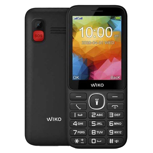Mobilni telefon Wiko F200, senior (crni)