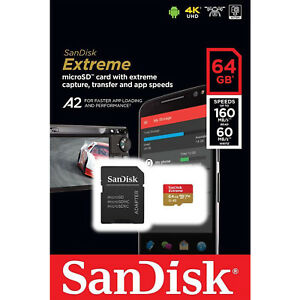 SanDisk SDXC 128GB Micro Extreme 160MB/s + SD Adapter 