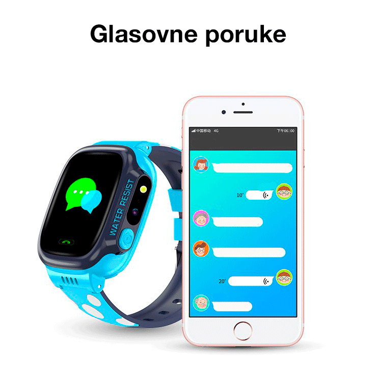 Smart watch y92 kids - pametni sat (plavi)