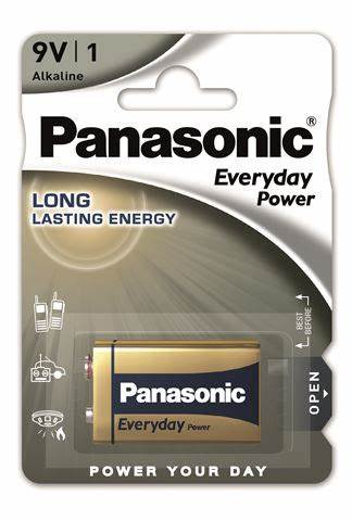 Panasonic baterije 6LF22EPS/1BP - 9V Alkalne Everyday