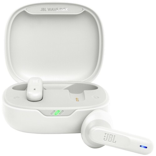 Slušalice JBL WAVE FLEX TWS WH (In-ear bežične bluetooth slušalice sa futrolom za punjenje) bele~1