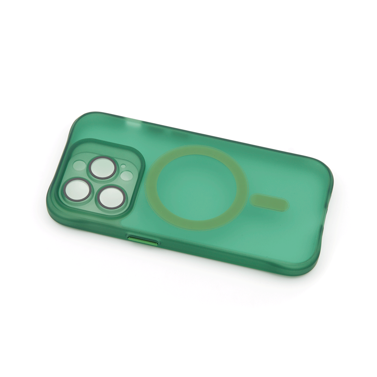 Tpu trans-color magsafe for iphone 15 pro (6.1") zelena