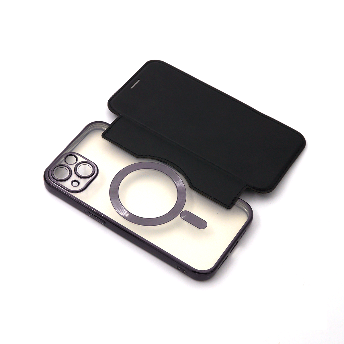 Flip case magsafe za iphone 13 (6.1") crna