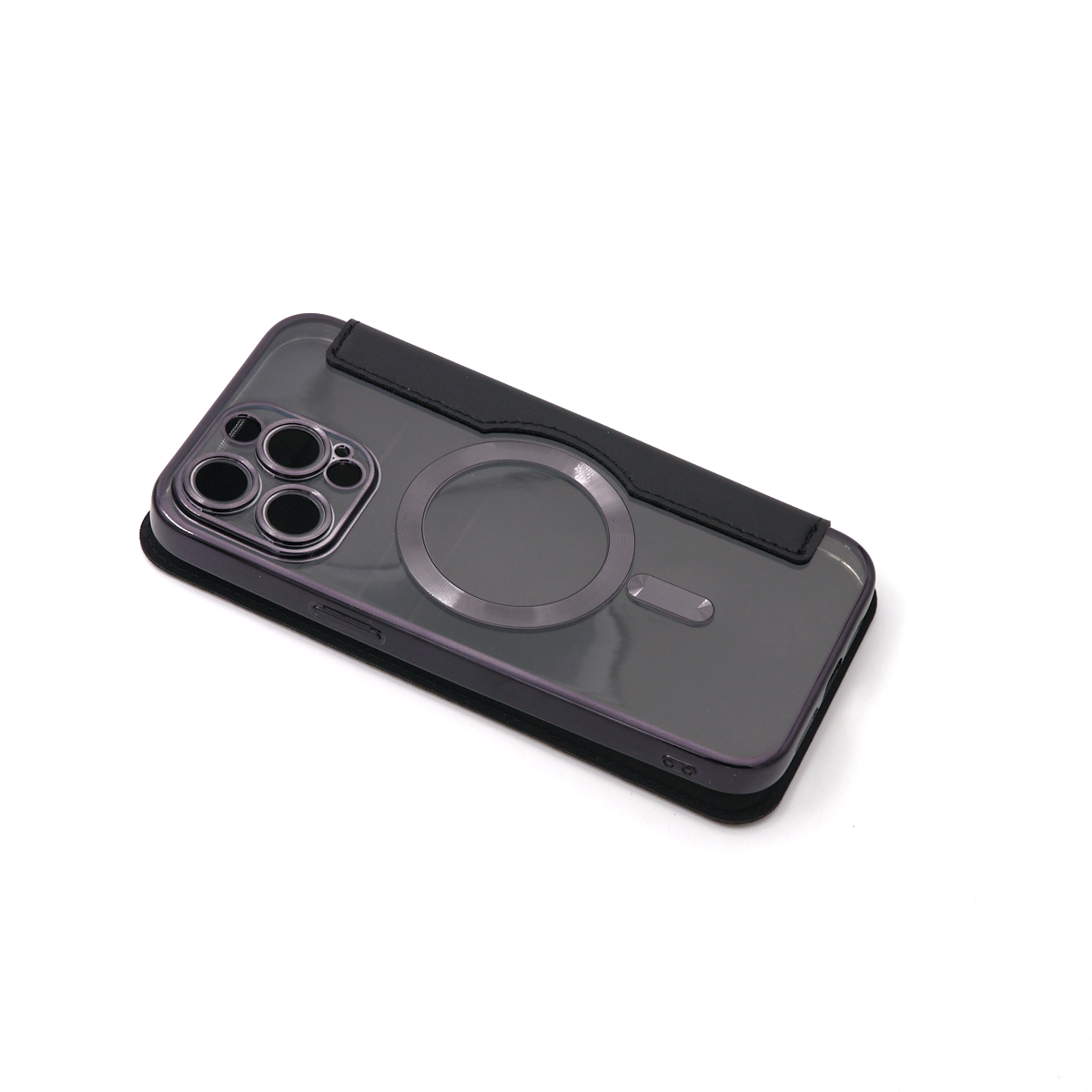 Flip case magsafe za iphone 15 pro max (6.7") crna