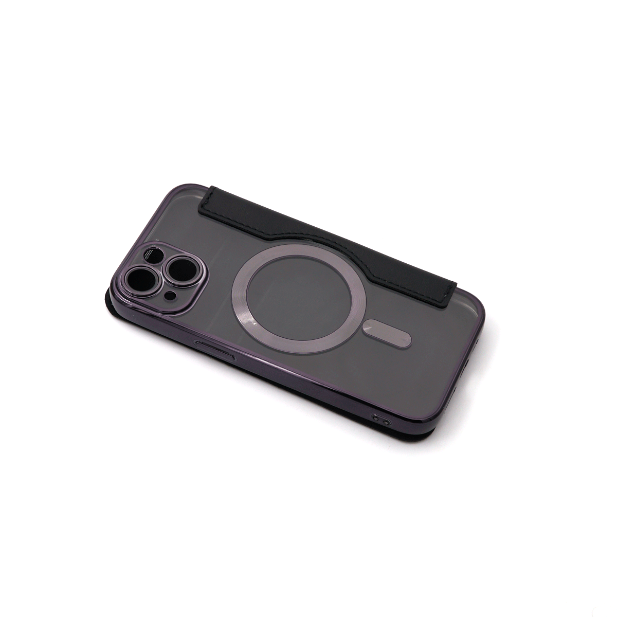 Flip case magsafe za iphone 15 (6.1") crna
