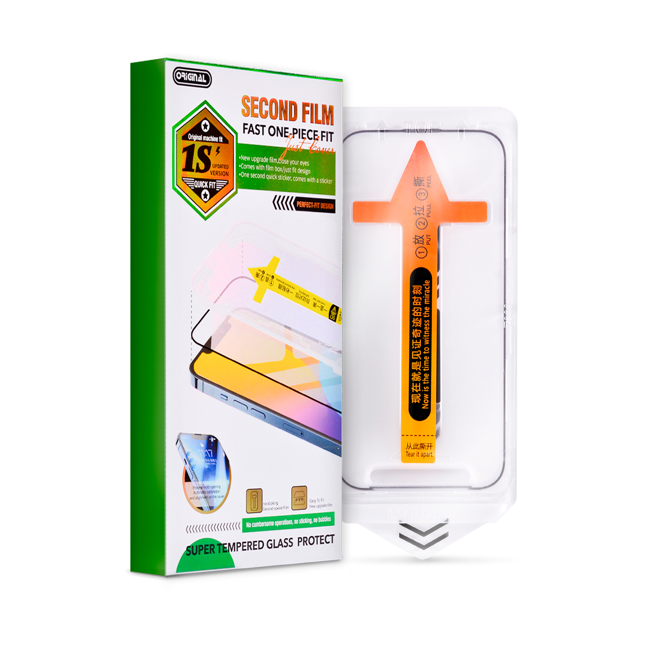 Nalepnica Display-a Glass QUICK FIT PRIVACY za iPhone 15 Pro (6.1")