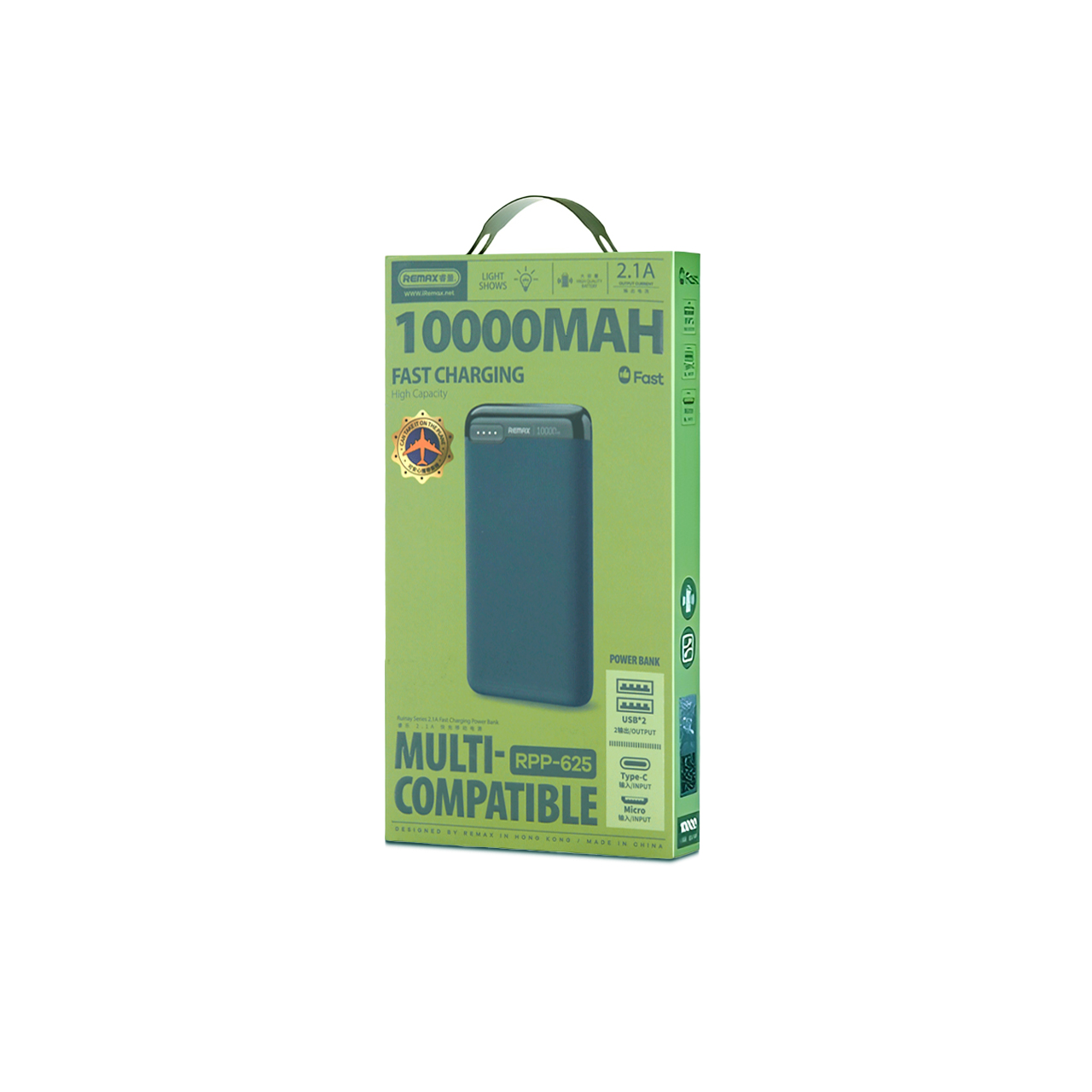 Power bank remax ruinay rpp-625 2.1a fast charge 10000mah (plavi)