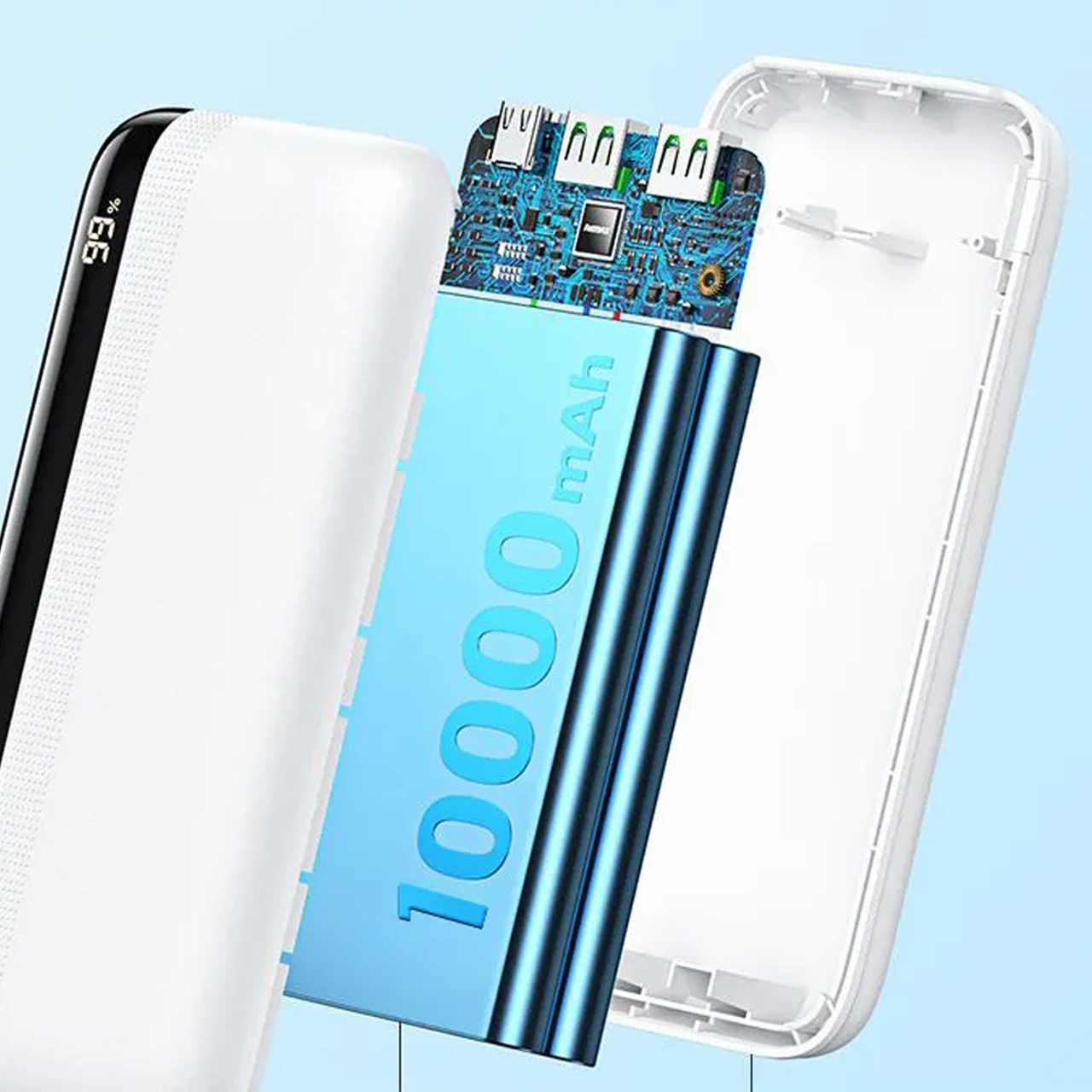 Power bank remax kiren rpp-293 20w+22.5w pd/qc fast charge 10000mah (crni)