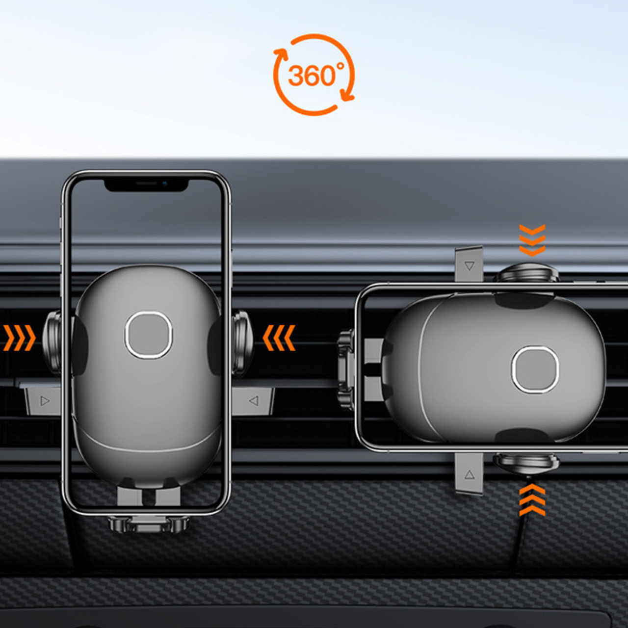 Držač za mobilni telefon - 2u1 na vakum i za ventilaciju (h-xp331)