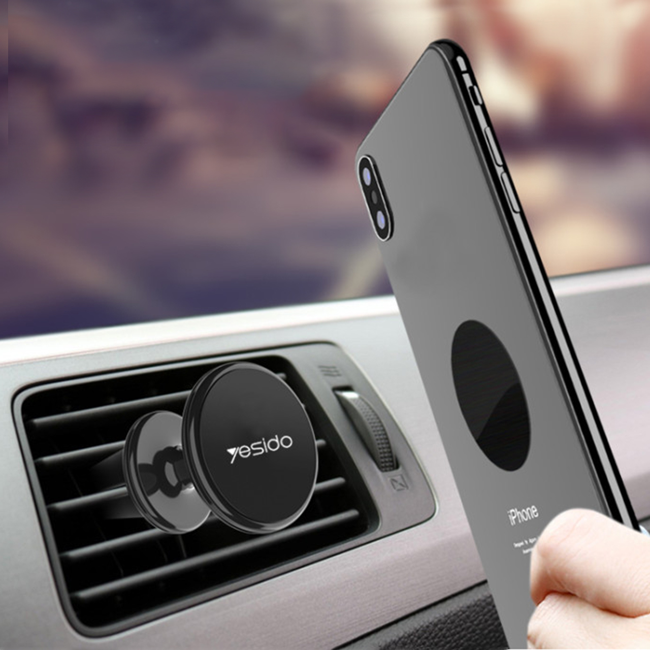 Držač za mobilni telefon yesido za ventilaciju sa magnetom (c59) black