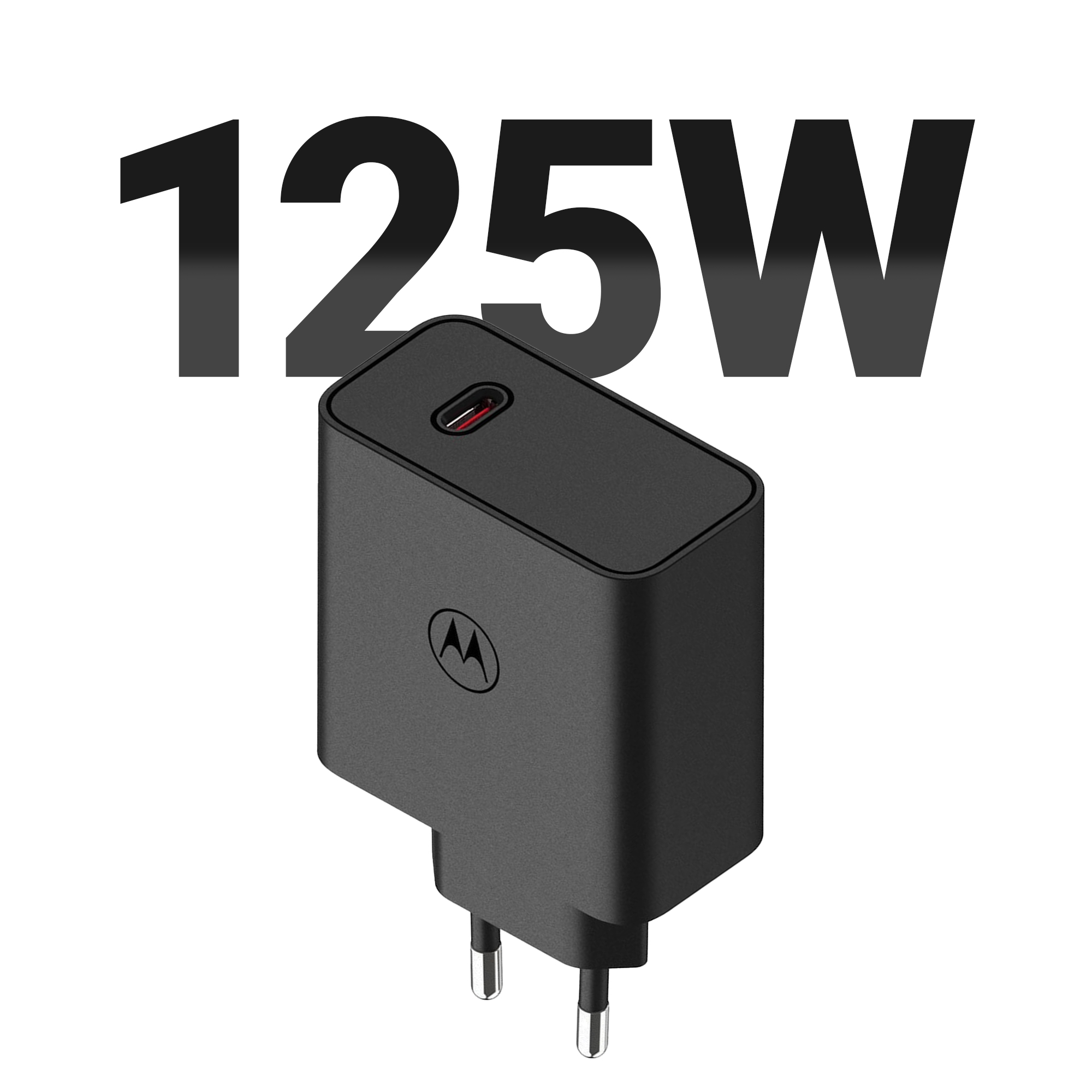 MOTOROLA 125W GaN punjač turbo Power sa Type C na Type C kablom
