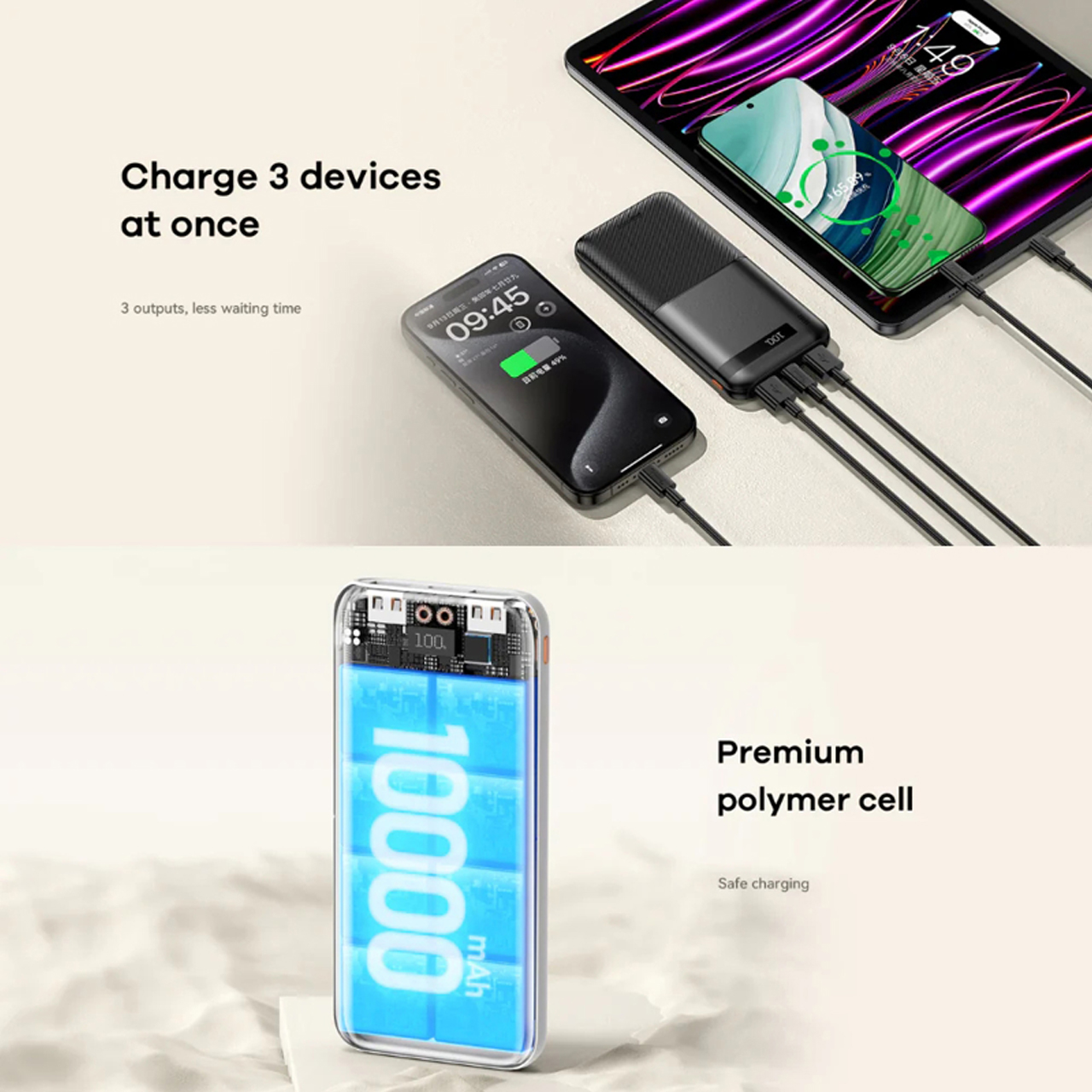 Power bank remax piloteer rpp-71 20w+22.5w pd/qc fast charge 10000mah (beli)