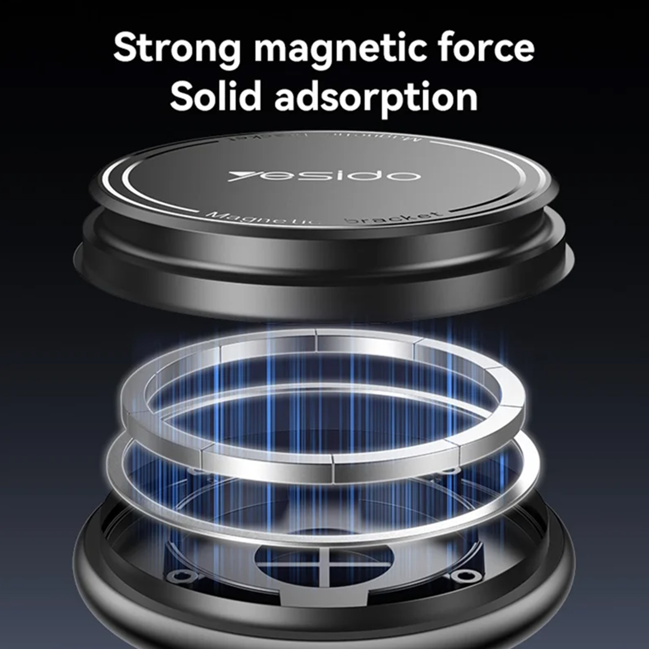 Držač za mobilni telefon yesido za ventilaciju sa magnetom (c252) black