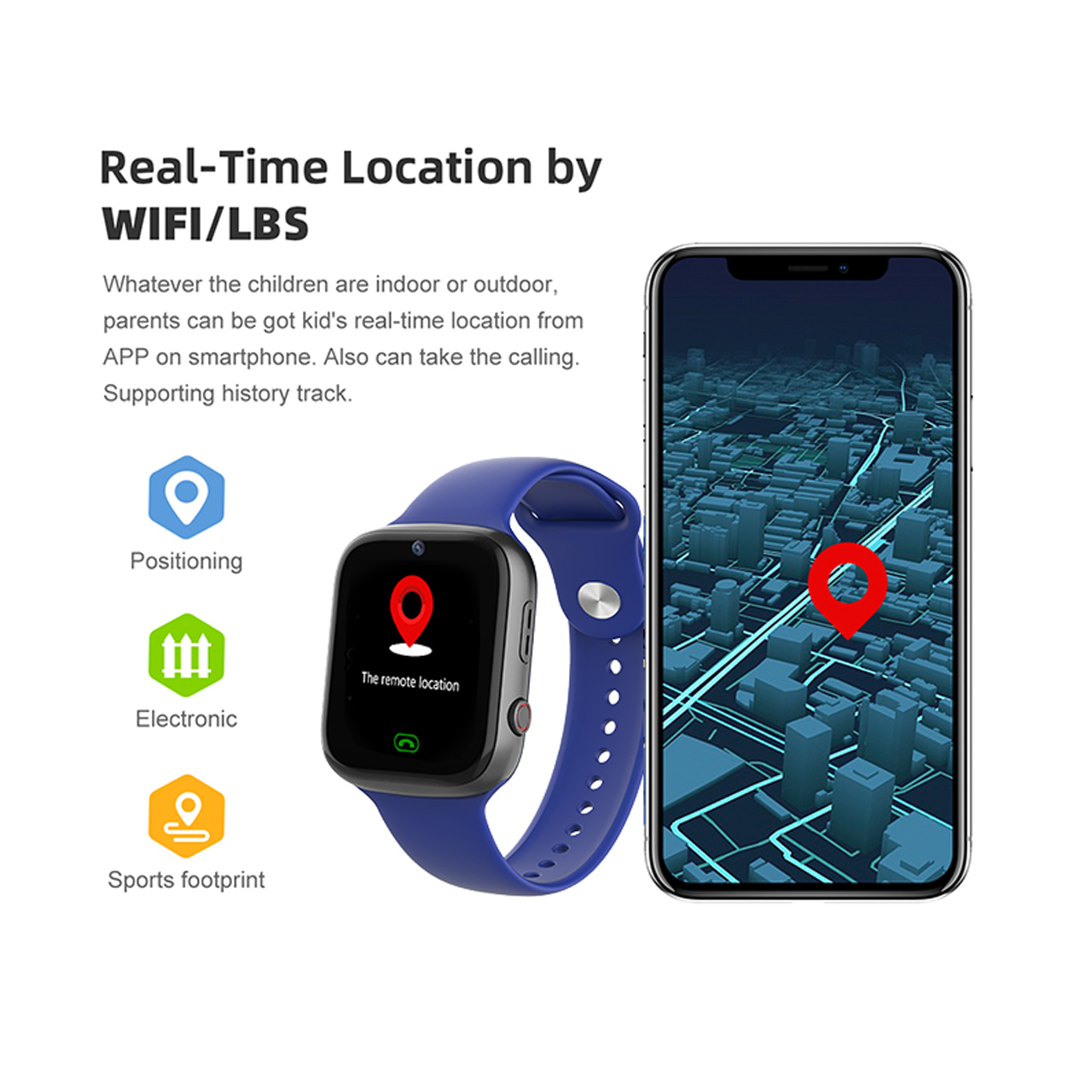 Smart watch c90 kids 4g - pametni sat (beli)