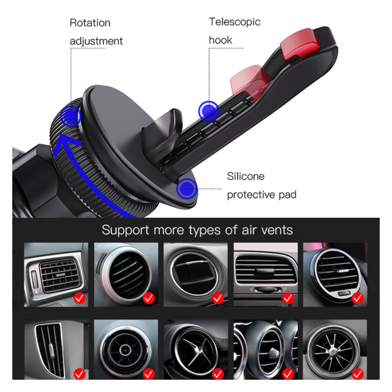 Držač za mobilni telefon - gravity za ventilaciju fk11