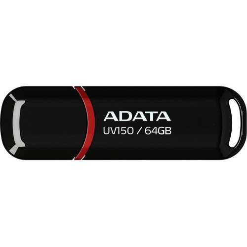 A-data usb fd 64gb auv150-64g-rbk crni