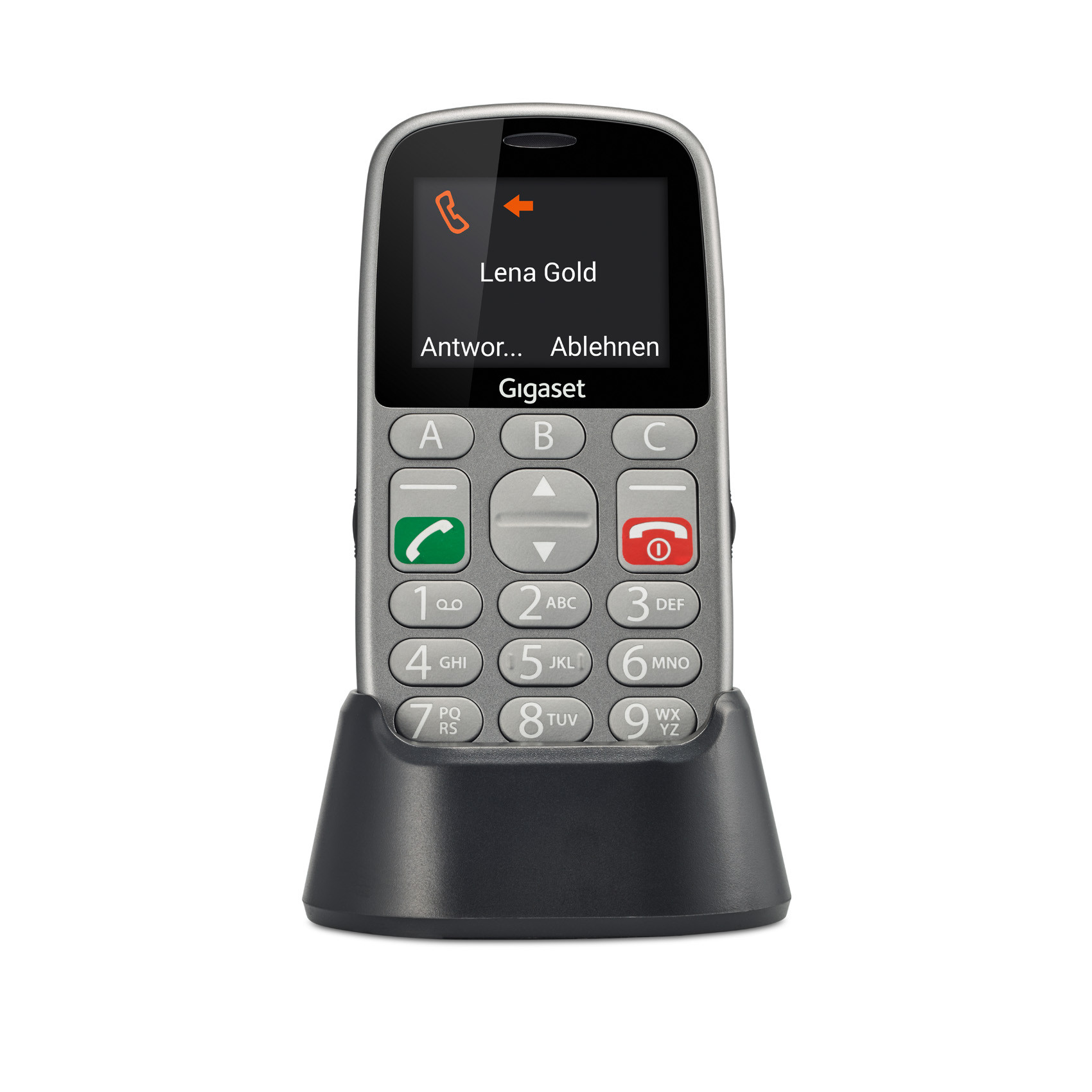 Mobilni telefon Gigaset GL390 DS, senior (crni)