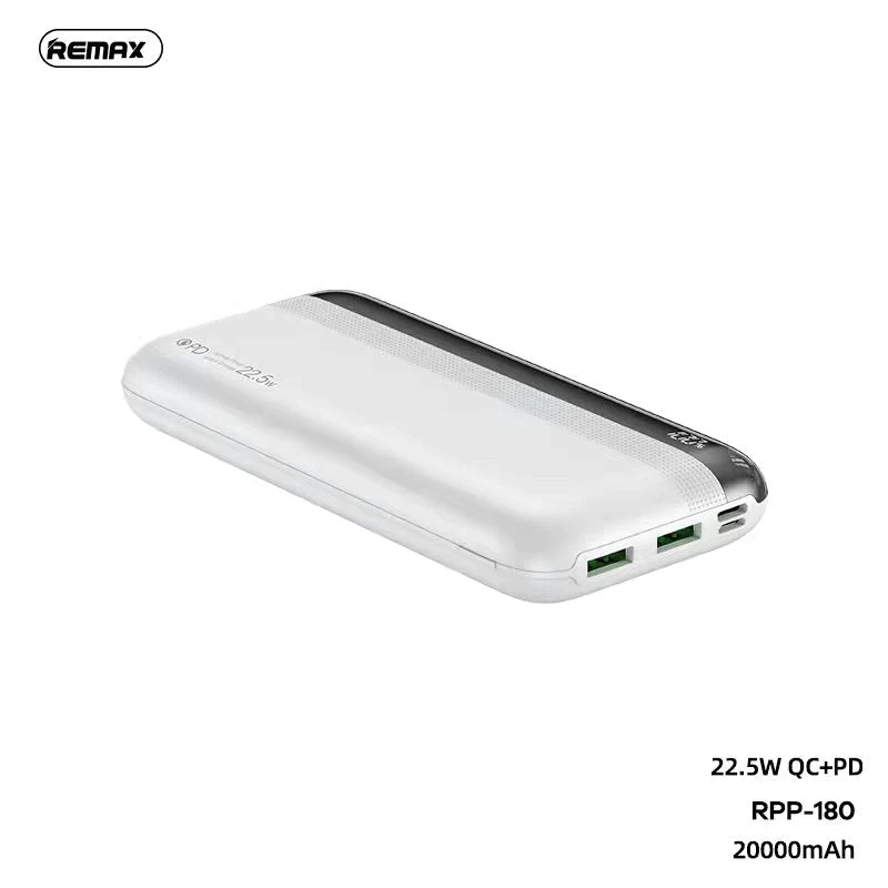 Power bank remax kiren rpp-180 20w+22.5w pd/qc fast charge 20000mah (beli)