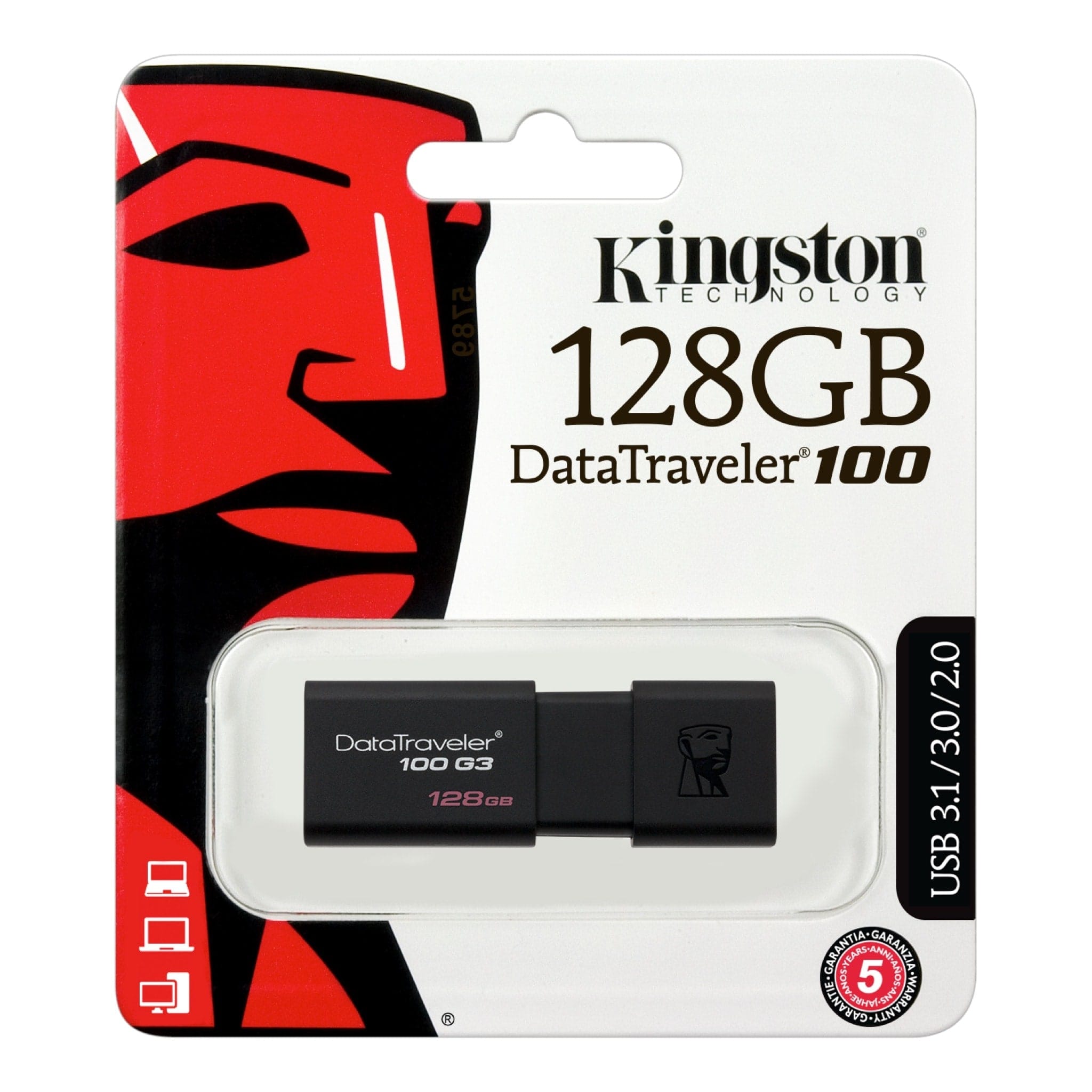 USB FD 128GB Kingston DT100G3/128GB