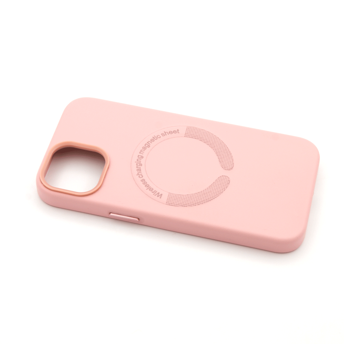 Tpu color skin magsafe for iphone 14 (6.1") roza