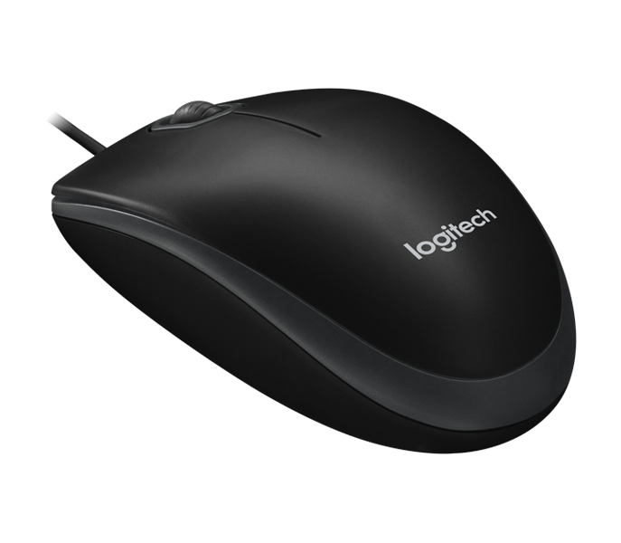 Logitech 910-003357 optički miš, usb b100, black