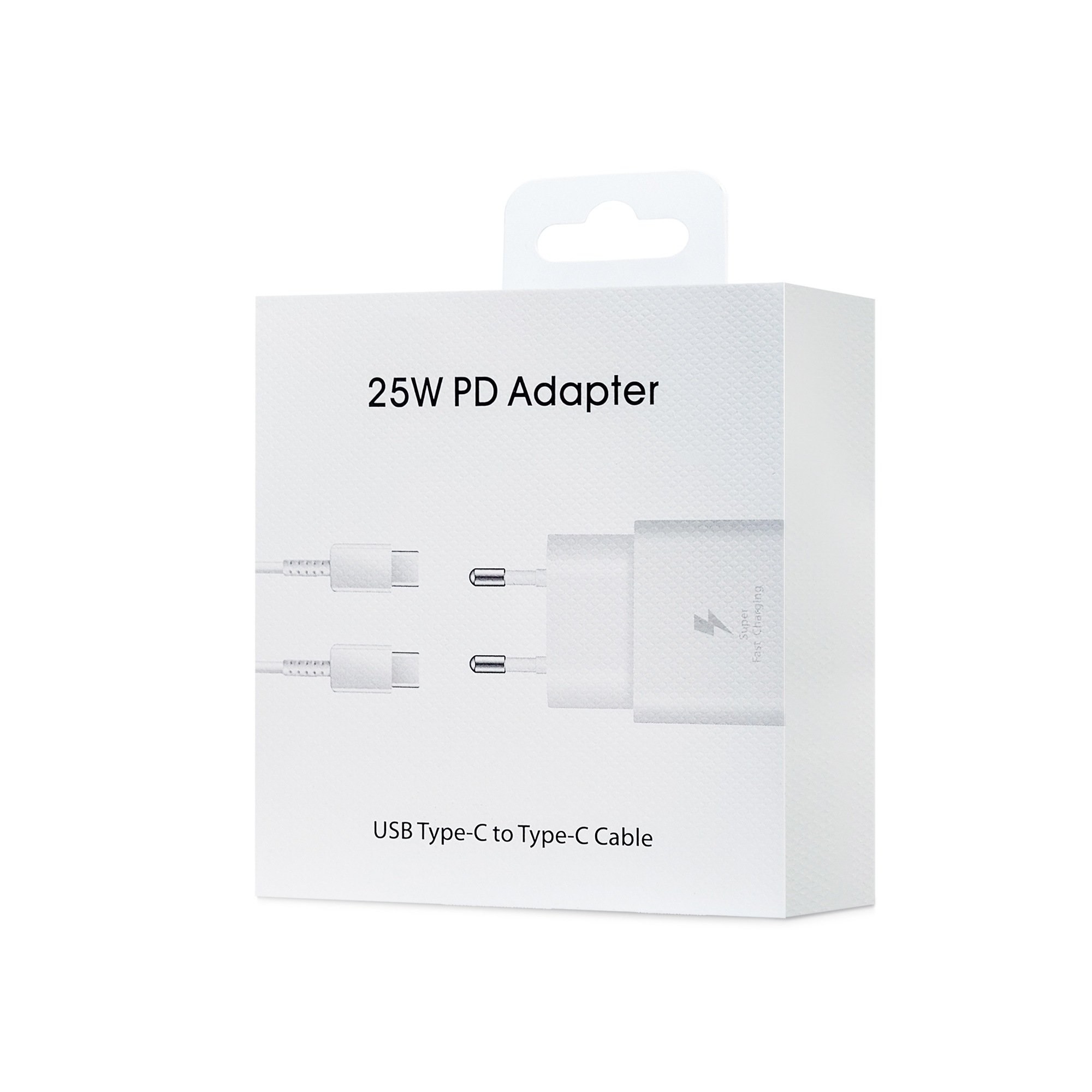 Wewo punjač pd 25w + type-c to type-c data cable (orig. design) beli