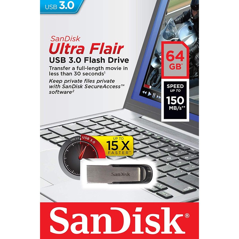 Sandisk cruzer ultra flair 128gb 3.0