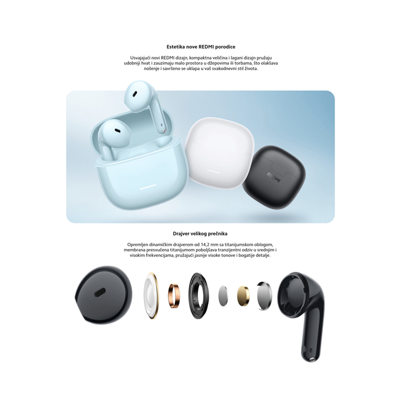 Slušalice bluetooth xiaomi redmi buds 8 active (crne)