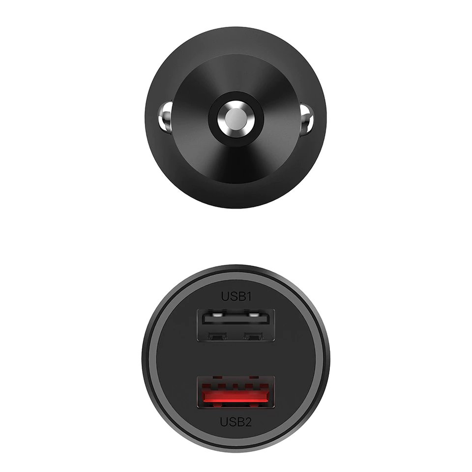 Xiaomi auto punjač 2xusb fast mi 37w (crni)